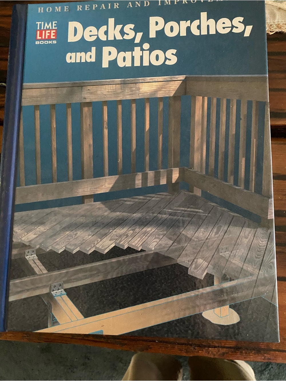 Time-Life Blue "Decks, Porches, and Patios" Home Repair Book, New, spiral bound